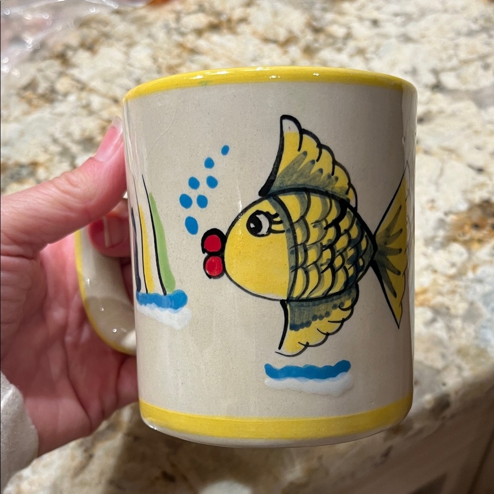 Cozumel Tropical Yellow Fish Ceramic Mug